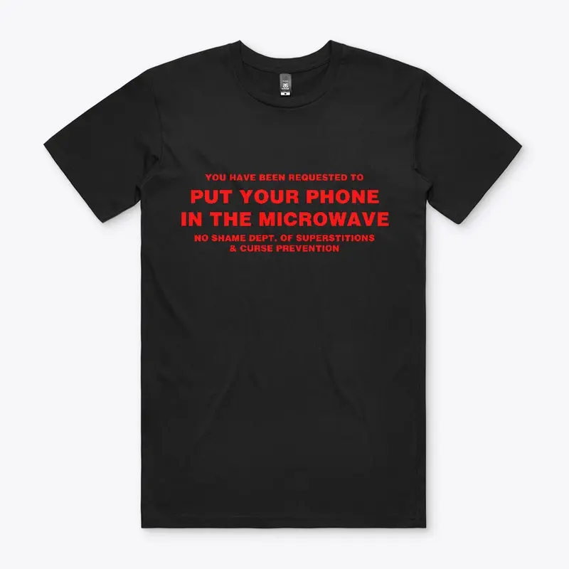 put your phone in the microwave tee